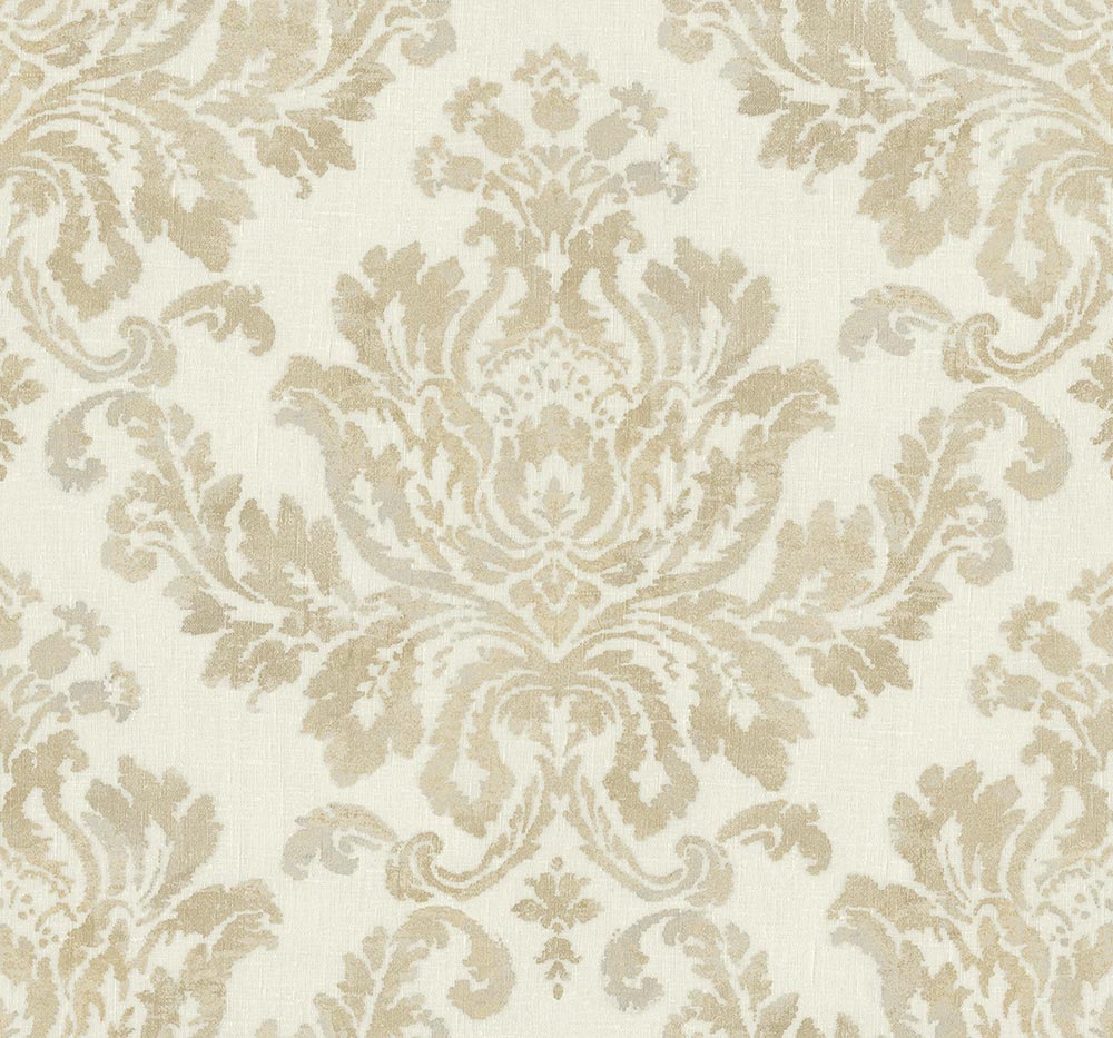 Alluring Grey Wallpaper - Compendium 2: Windsor Damask by Asian Paints